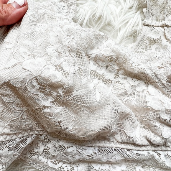 Motherhood Intimates | Cream Lace Racerback Nursing Bralette - Picture 3 of 5